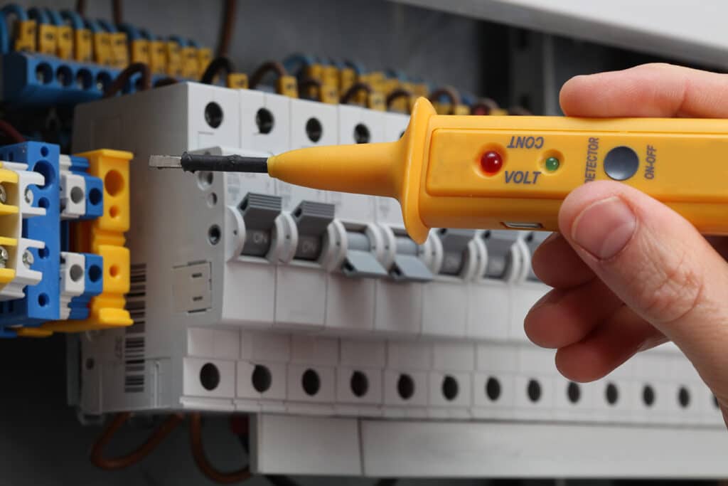 Residential Electrical Code Inspection: The Homeowner’s Complete Safety Checklist electrical inspection in progress 1024x683